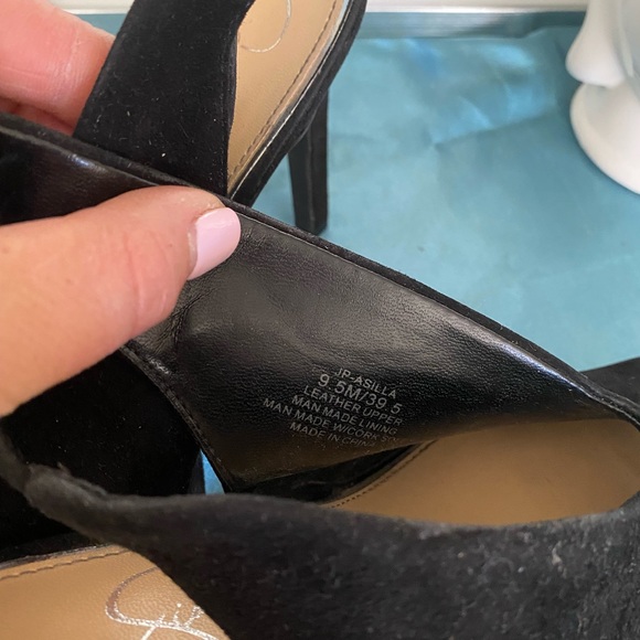 Jessica Simpson Suede Peep-Toe slingback heels - Picture 9 of 10